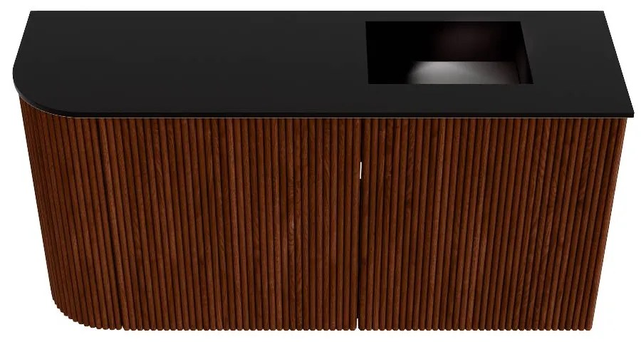 Mondiaz Joya 80cm toiletmeubel ronding links ruby met wastafel faye rechts 1 kraangat urban