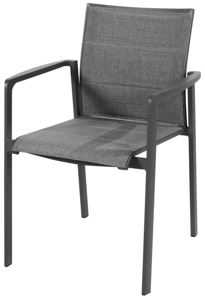 Cortina stapelbare dining tuinstoel antraciet Taste 4SO