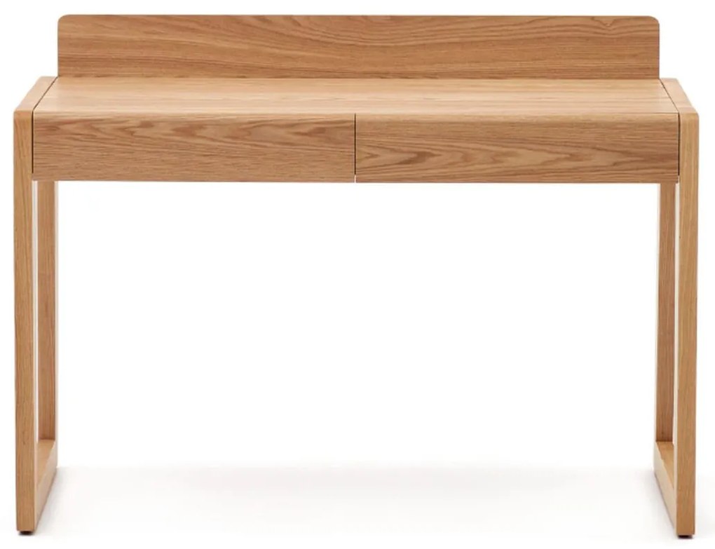 Kave Home Arandu Bureau Met Laden Massief Essenhout - 120 X 60cm.