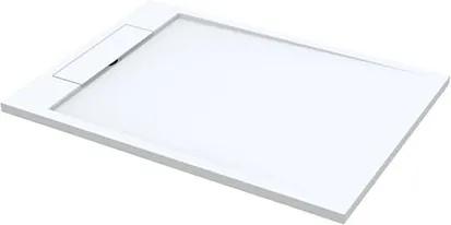 Douchebak Decent Rechthoek 120x90x3.5cm Solid Surface Mat Wit