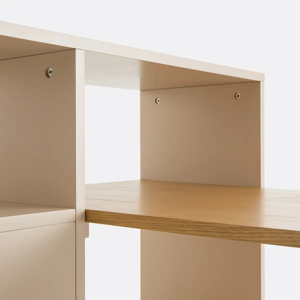 Omkeerbaar hoekbureau met opbergruimte, Biface