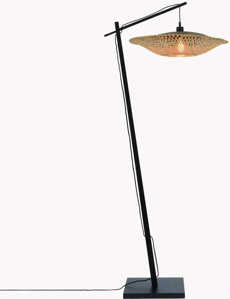 Vloerlamp Kalimantan van bamboehout