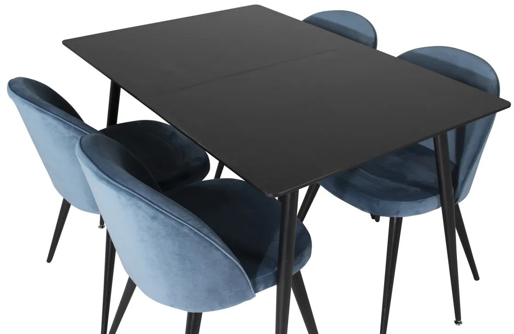 Jörn Eettafel - Mick - 120/160 x90 cm - Zwart - Uitschuibaar - Jörn