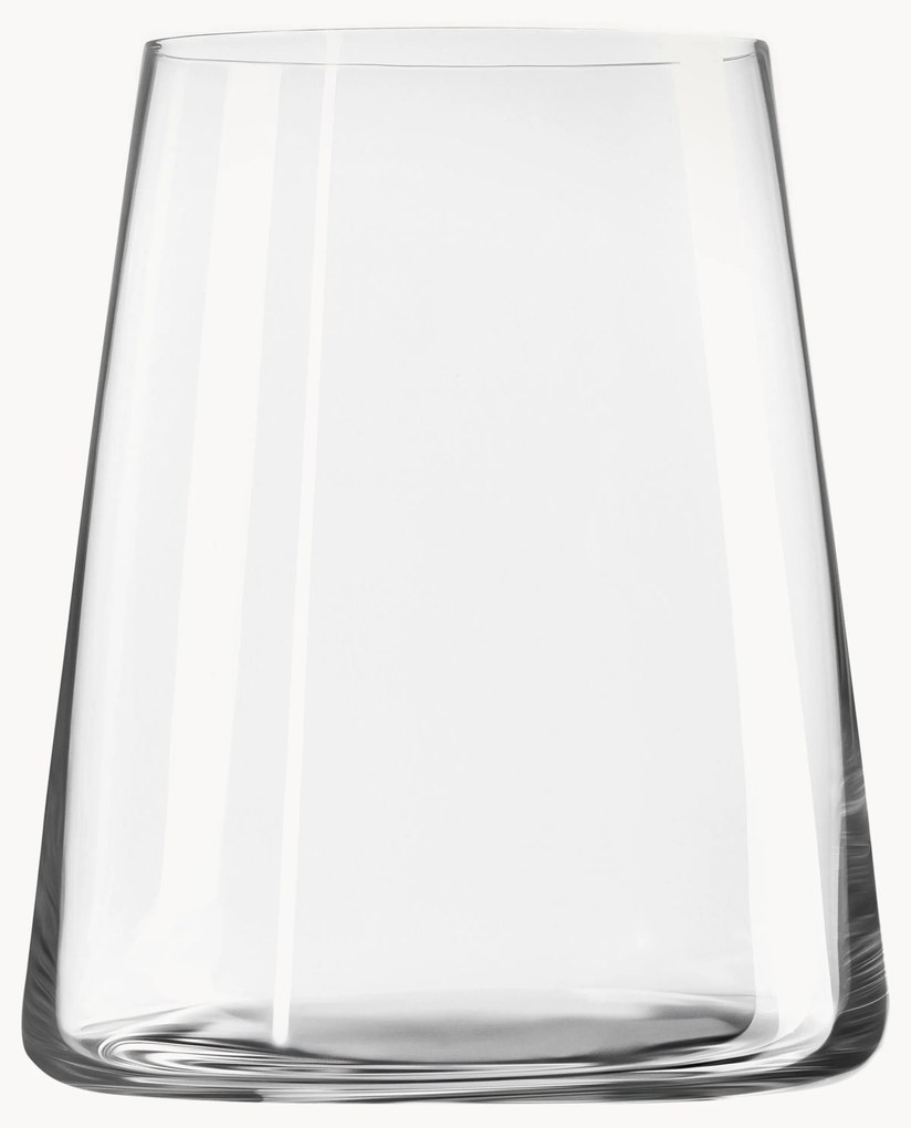 Kegelvormige kristalglazen glazen Power, 6-delig