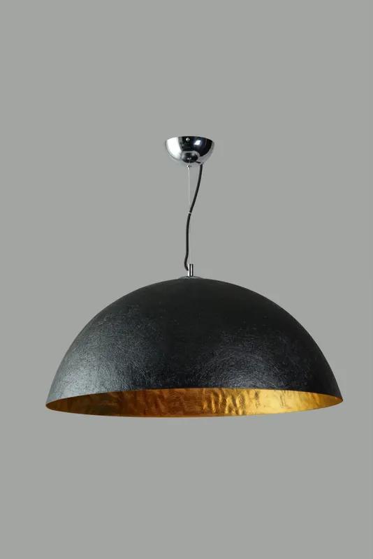 Mezzo Tondo Hanglamp Zwart/Goud 70cm  - Polyester - Giga Meubel - Industrieel & robuust