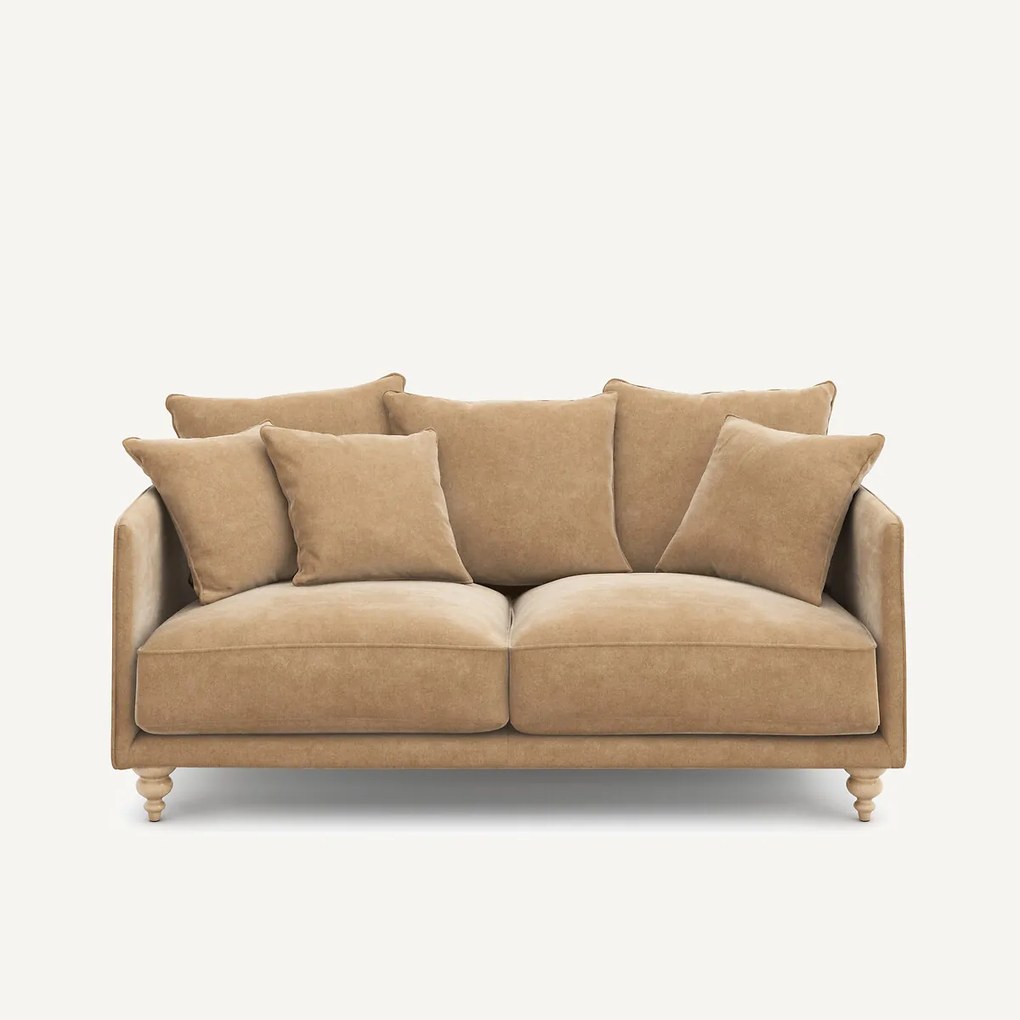 3-zits stonewashed fluwelen bank, Lazare