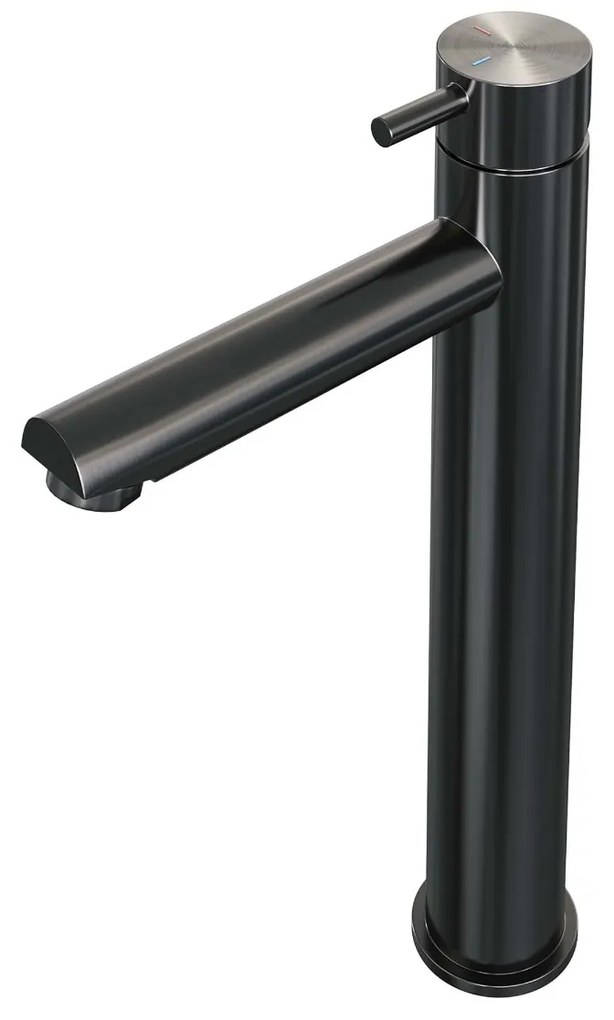 Brauer Gunmetal Edition ColdStart verhoogde wastafelkraan energy-saving model B gunmetal geborsteld PVD