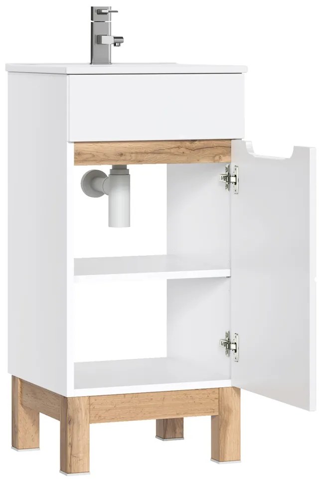 Comad Bali White 823 FSC onderkast 40cm eiken/wit