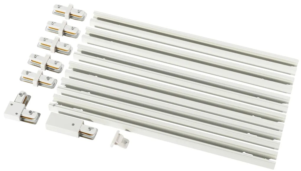 Modern railsysteem wit 1-fase 300cm - Iconic Modern Binnenverlichting Lamp