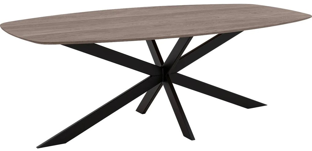 Goossens Excellent Eettafel Uniek, Semi ovaal 240 x 120 cm