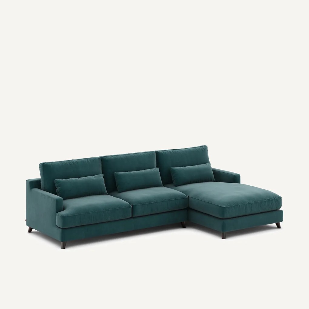 Hoekbank in fluweel, Alwine