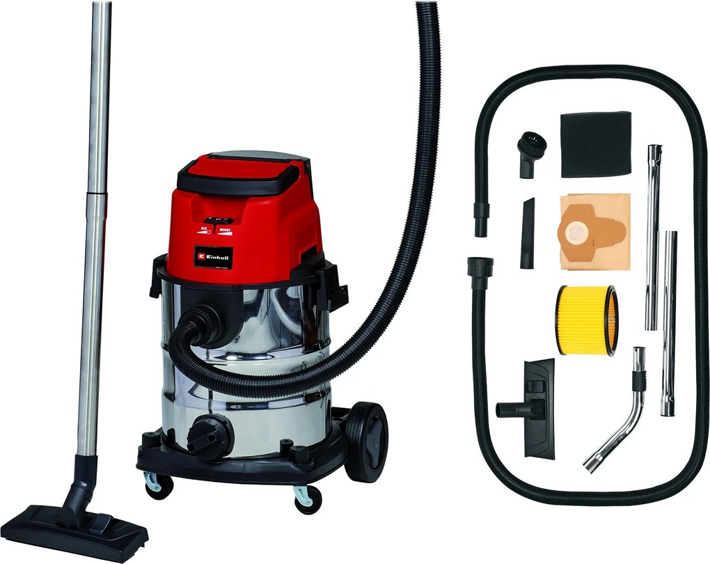Einhell TE-VC 36/25 Li S Solo - Accu Nat-/Droogzuiger - Power X-Change - Excl. accu&lader