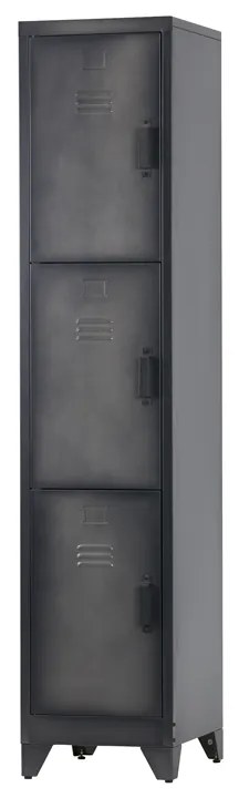 Woood Cas Smalle Lockerkast 3-deurs - 38x45.5x180cm.