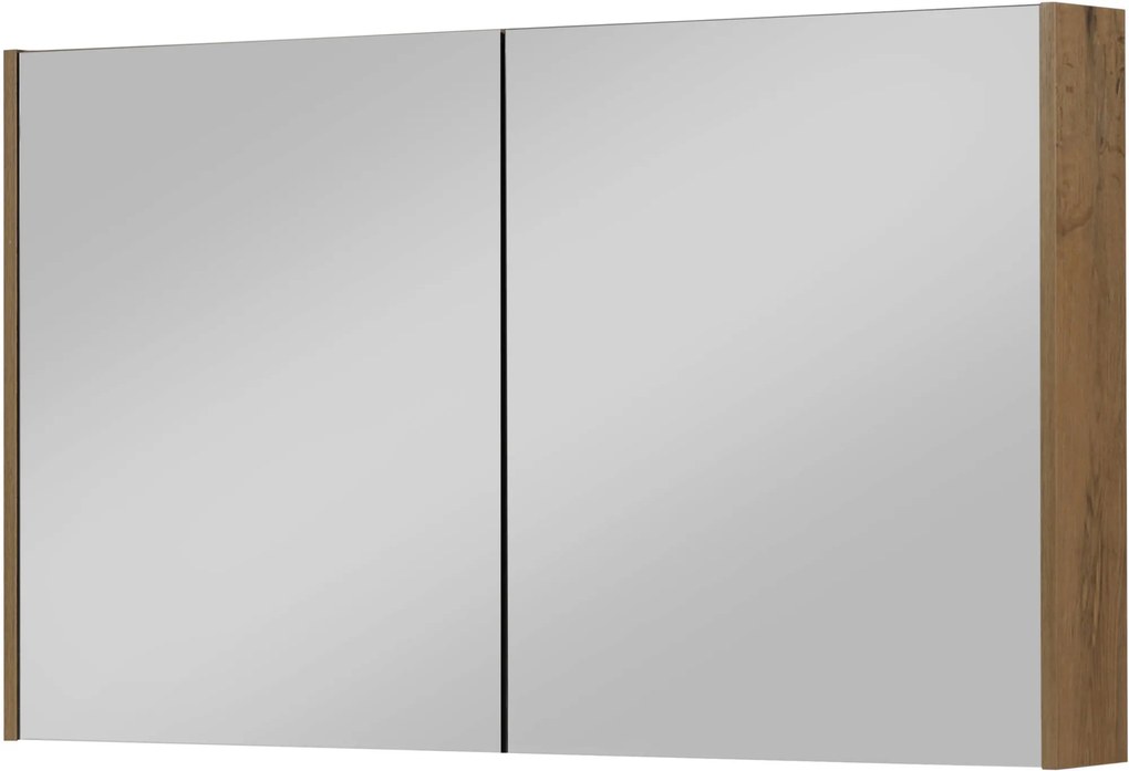 Saqu spiegelkast 120x70x14cm wild eiken