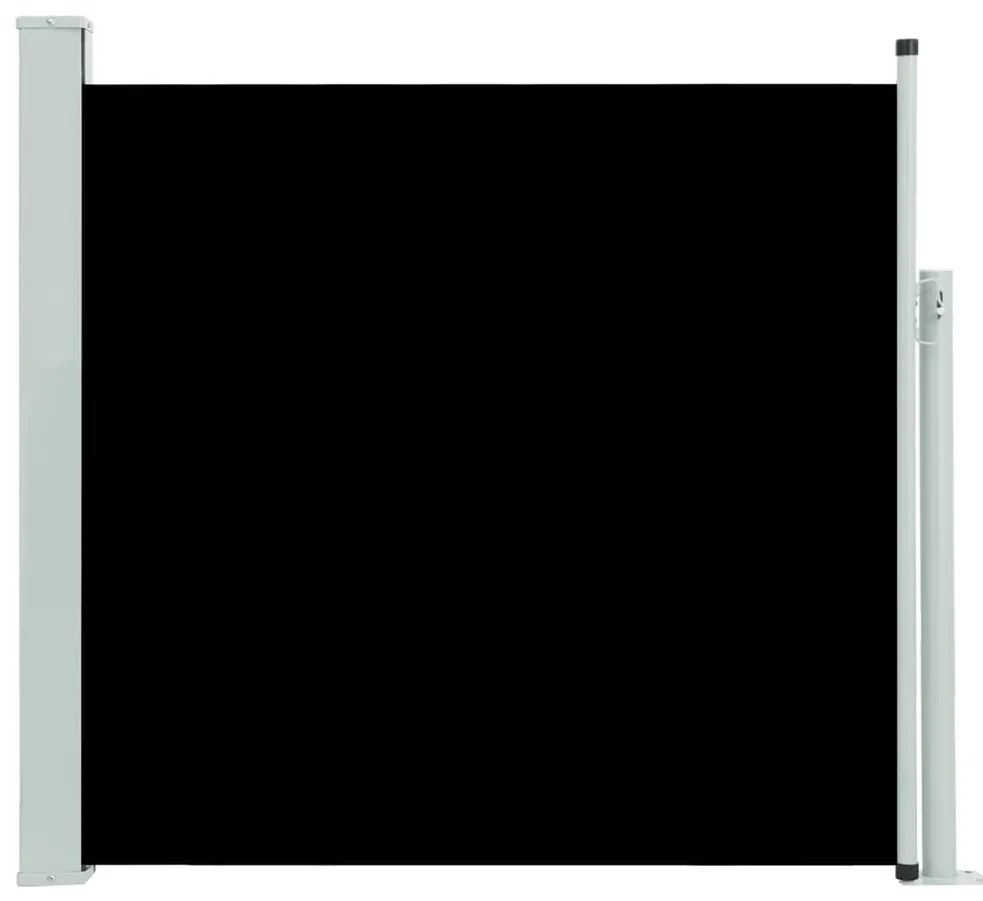 vidaXL Tuinscherm uittrekbaar 170x300 cm zwart