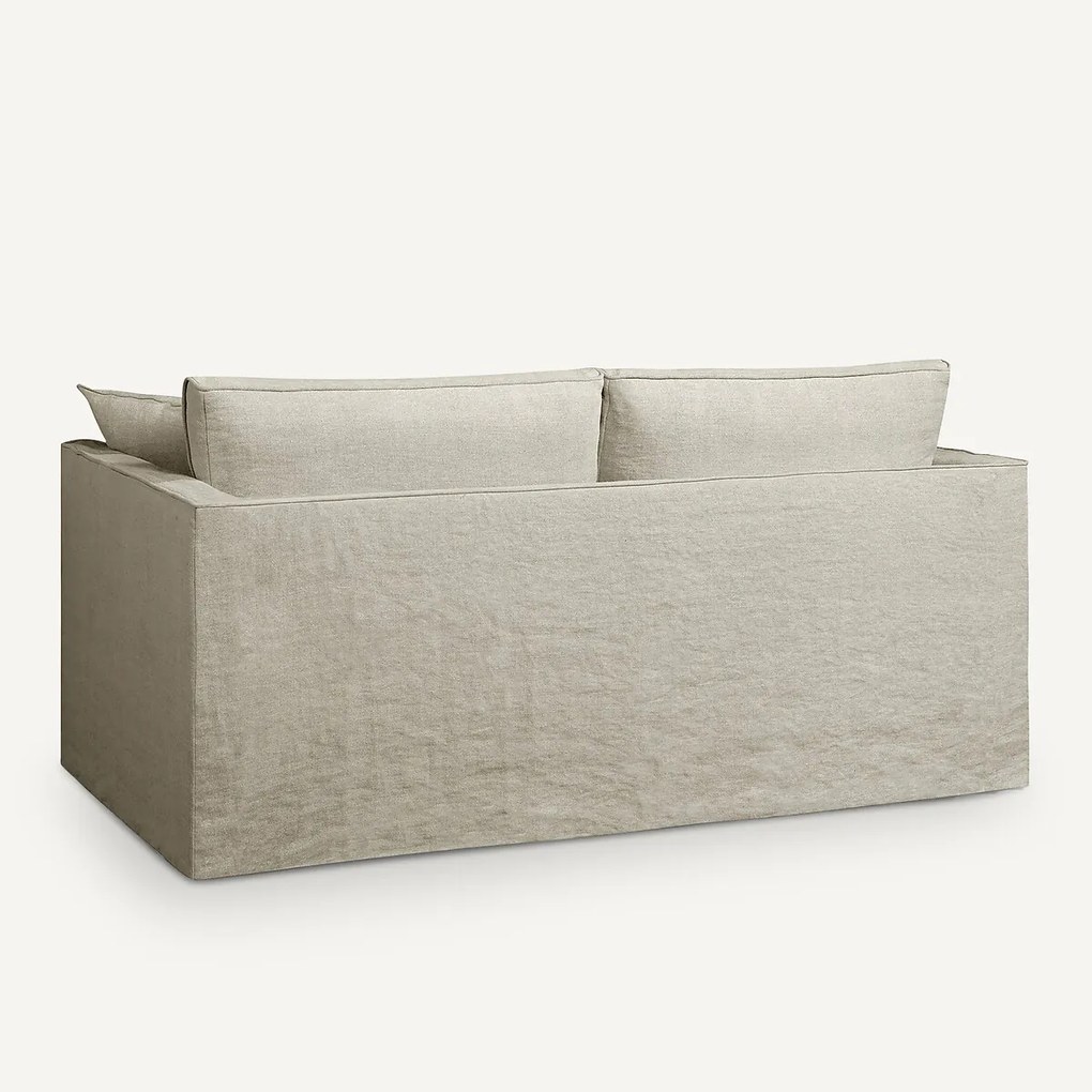 Sofa 3- of 4-zits in dik stonewashed linnen, Camille