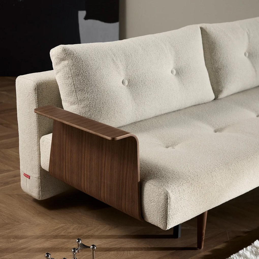 Innovation Living Recast Retro Slaapbank Met Walnoot Arm