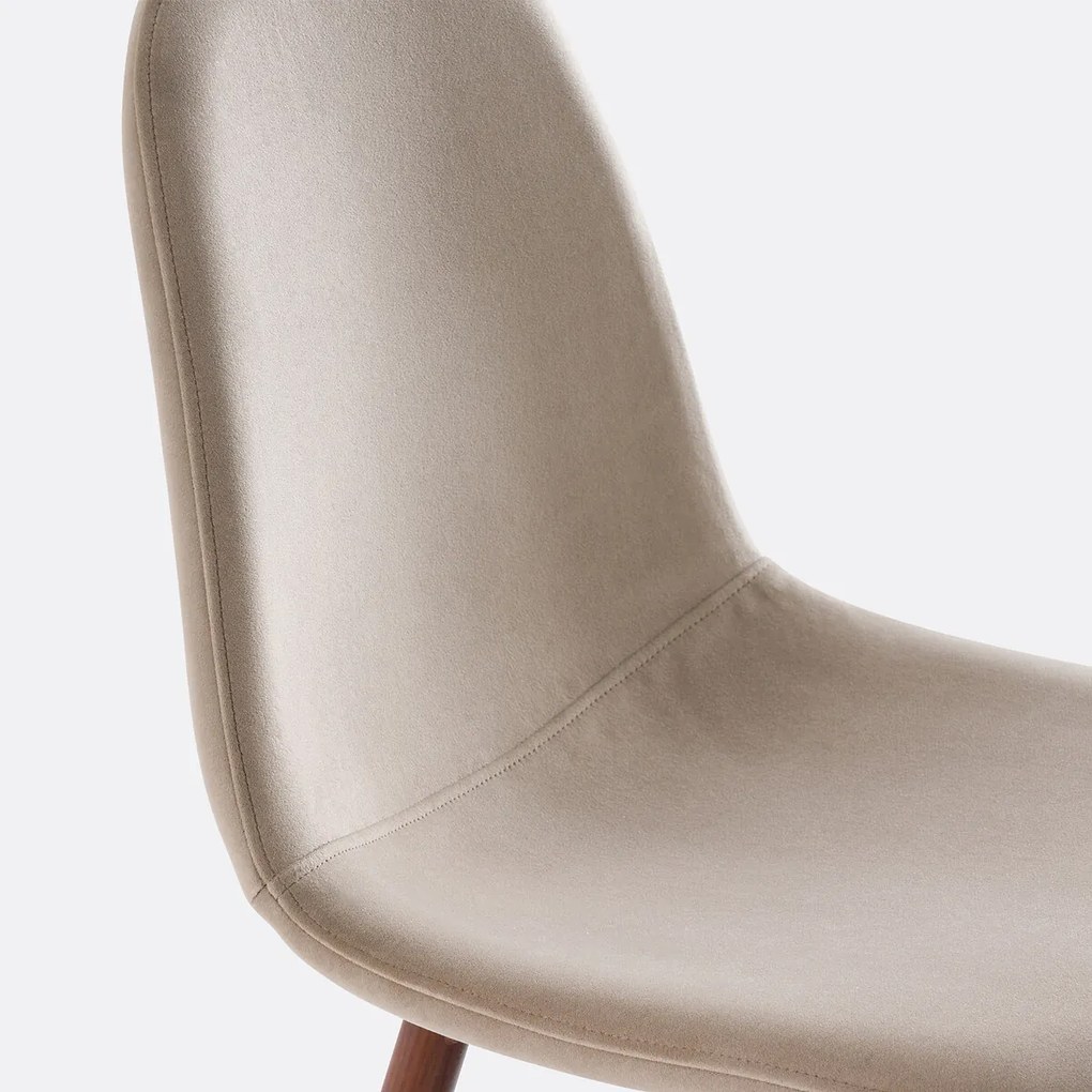 Set van 2 fluwelen stoelen, Polina