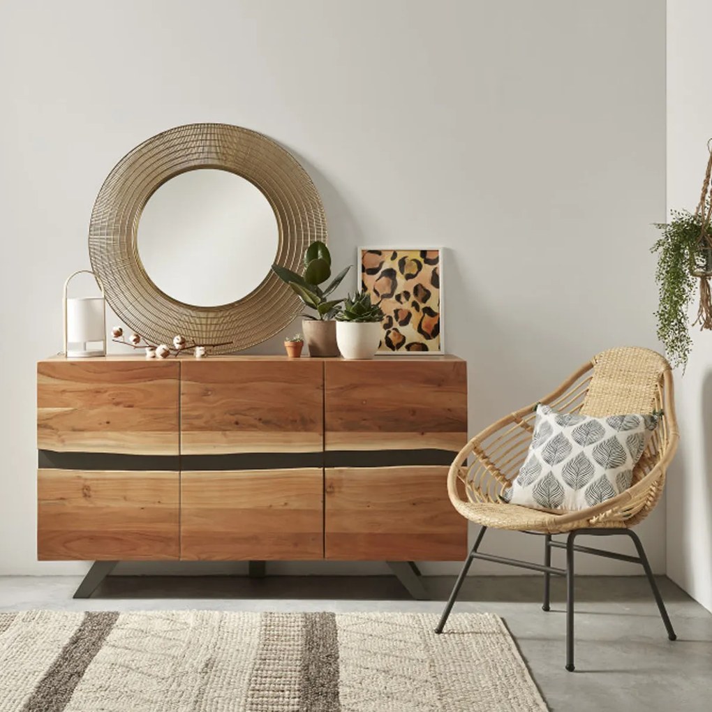 Kave Home Uxia Dressoir Boomstam Acacia - 148x43x85cm.