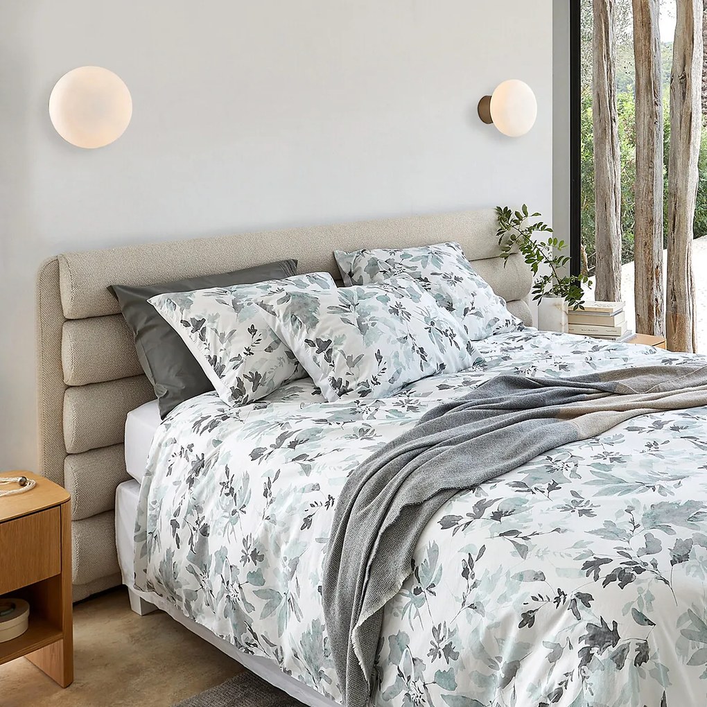 Plafond wandlamp opaline, groot model, Faith