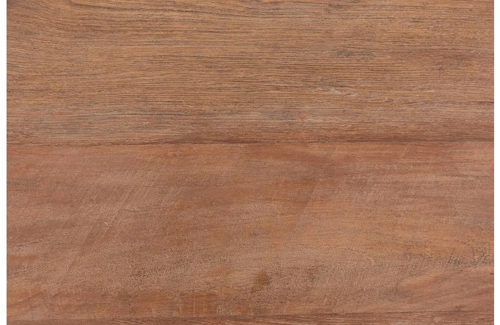 Goossens Salontafel Adel rond, hout teak bruin, stijlvol landelijk, 60 x 35 x 60 cm