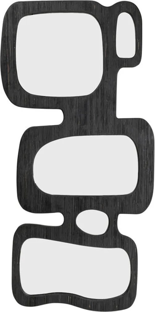 Grote Spiegel Organisch Zwart Hout - 89x199cm