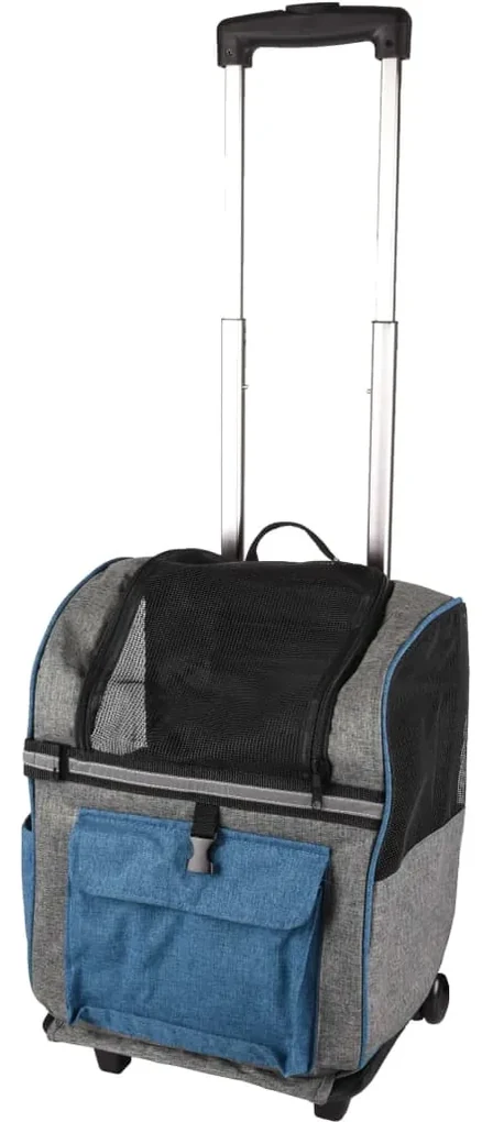 FLAMINGO trolley voor gezelschapsdieren & rugzak "Kiara" 2-in-1