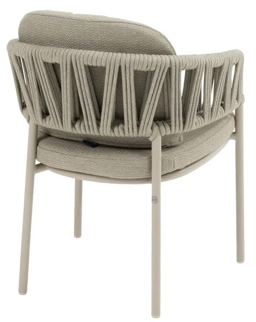 Taste by 4 Seasons Calma tuinset latte met Manolo tafel 180 cm Tuinstoel   taupe weerbestendig