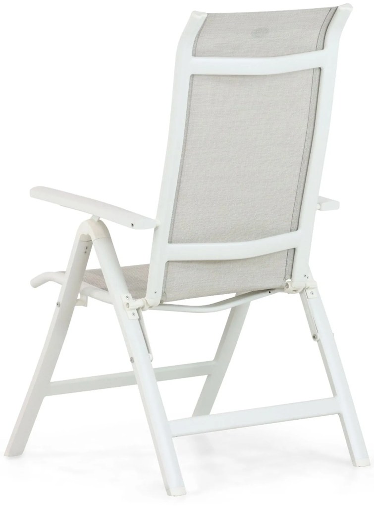 Tuinset 6 personen 240 cm Aluminium/Textileen Wit Hartman Alice/Cervola