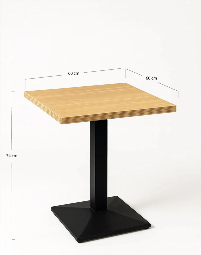 Kuat Zwart 60 cm tafel