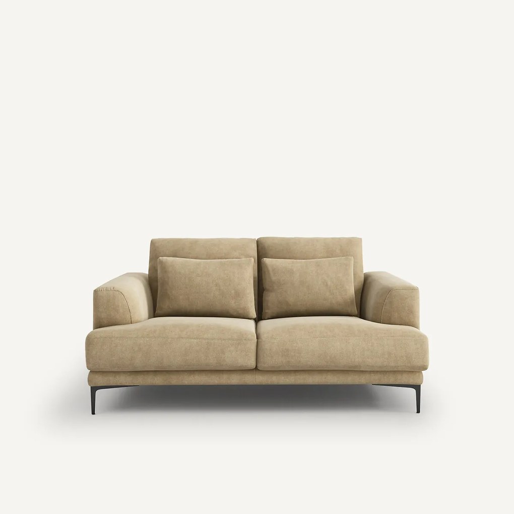 2-zits bank in stonewashed fluweel, Marsile