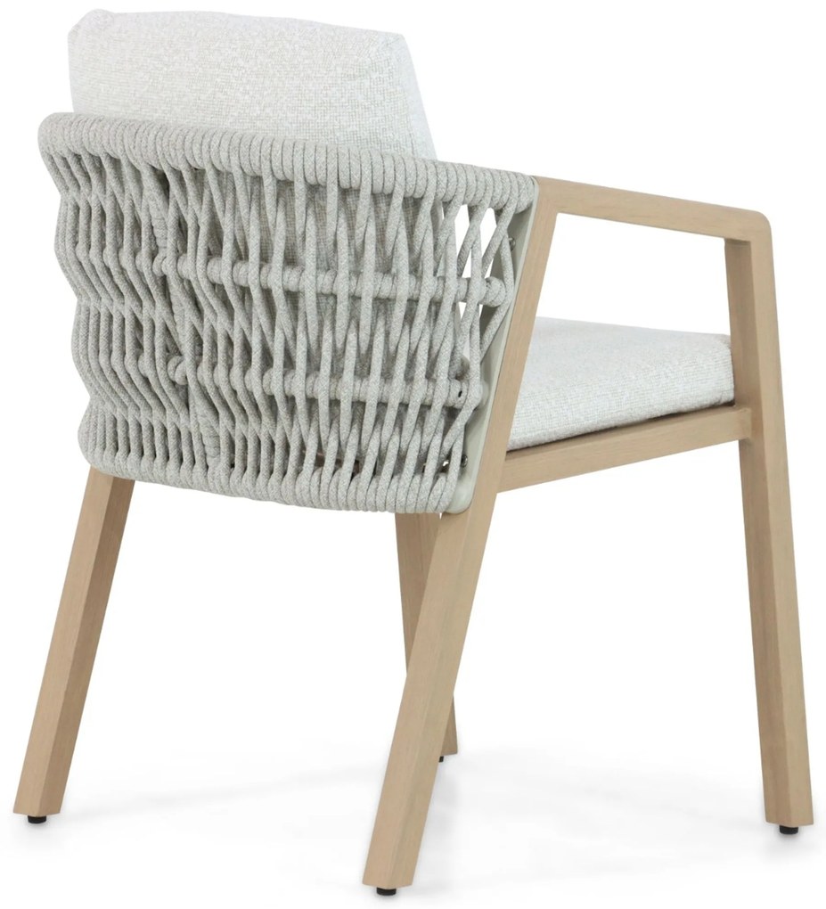 Tuinstoel Aluminium/rope Taupe-naturel-bruin Santika Indah