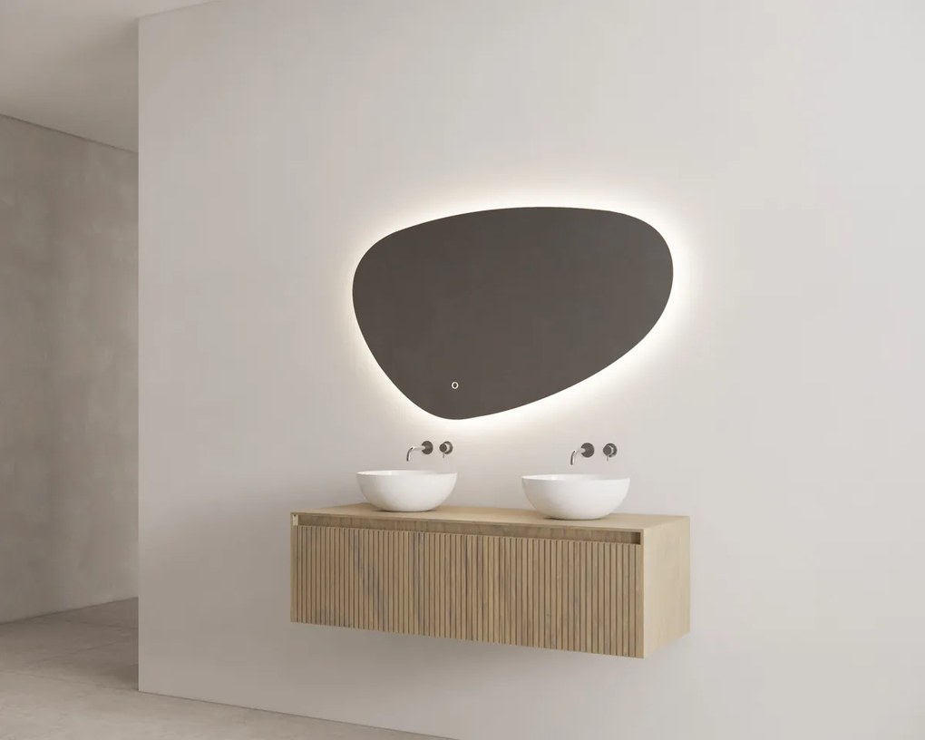 Gliss Design Timotheus badmeubel met ribbelfront 120cm ash gray