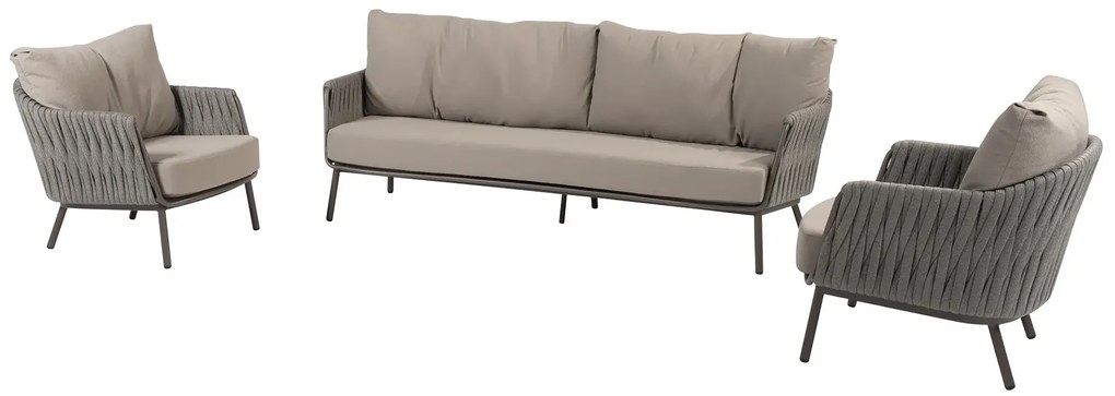 Taste by 4 Seasons Cannes loungeset terre SALE Loungeset bruin weerbestendig
