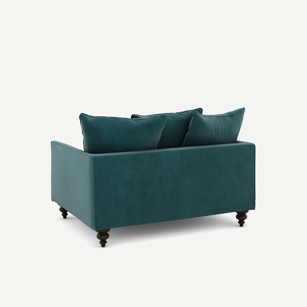 2-zits fluwelen bank, Lazare