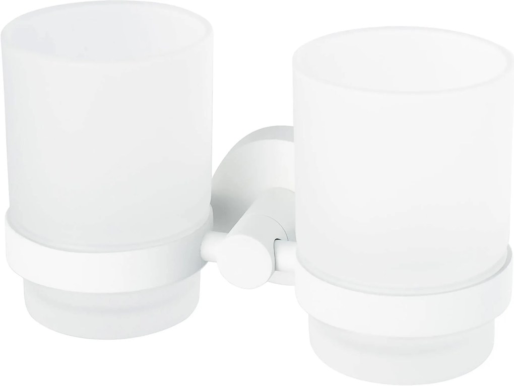 Haceka Kosmos Dubbele Bekerhouder 16,1x7,5x9,6 cm Wit