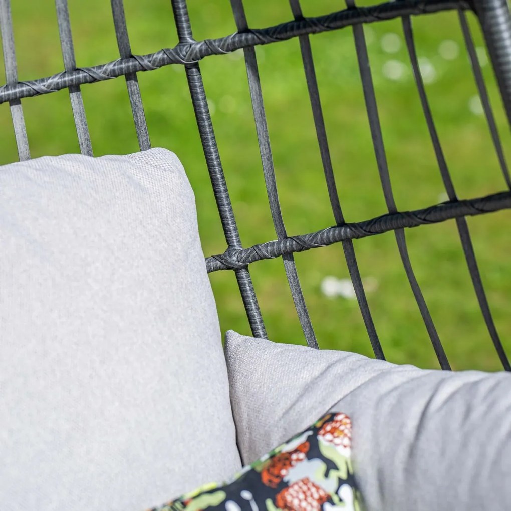 Garden Impressions Esmee hangstoel swing egg - donker grijs