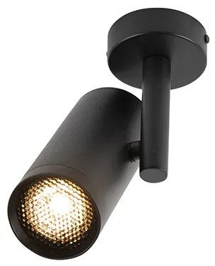 Design plafondspot zwart kantelbaar GU10 50mm - Scopio Honey