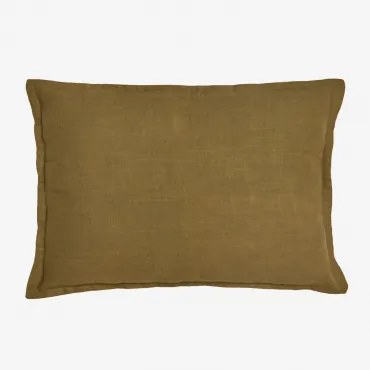 Rechthoekig Kussen 35x50 Cm In Katoen Elezar Donkere Mosterd - Sklum