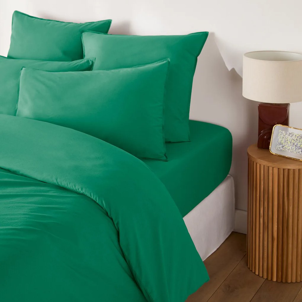 Effen dekbedovertrek in gewassen katoen, Scenario