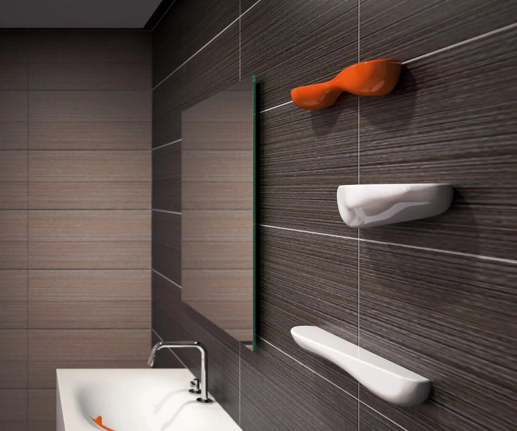 Clou Cliff planchet keramiek 26cm wit glans