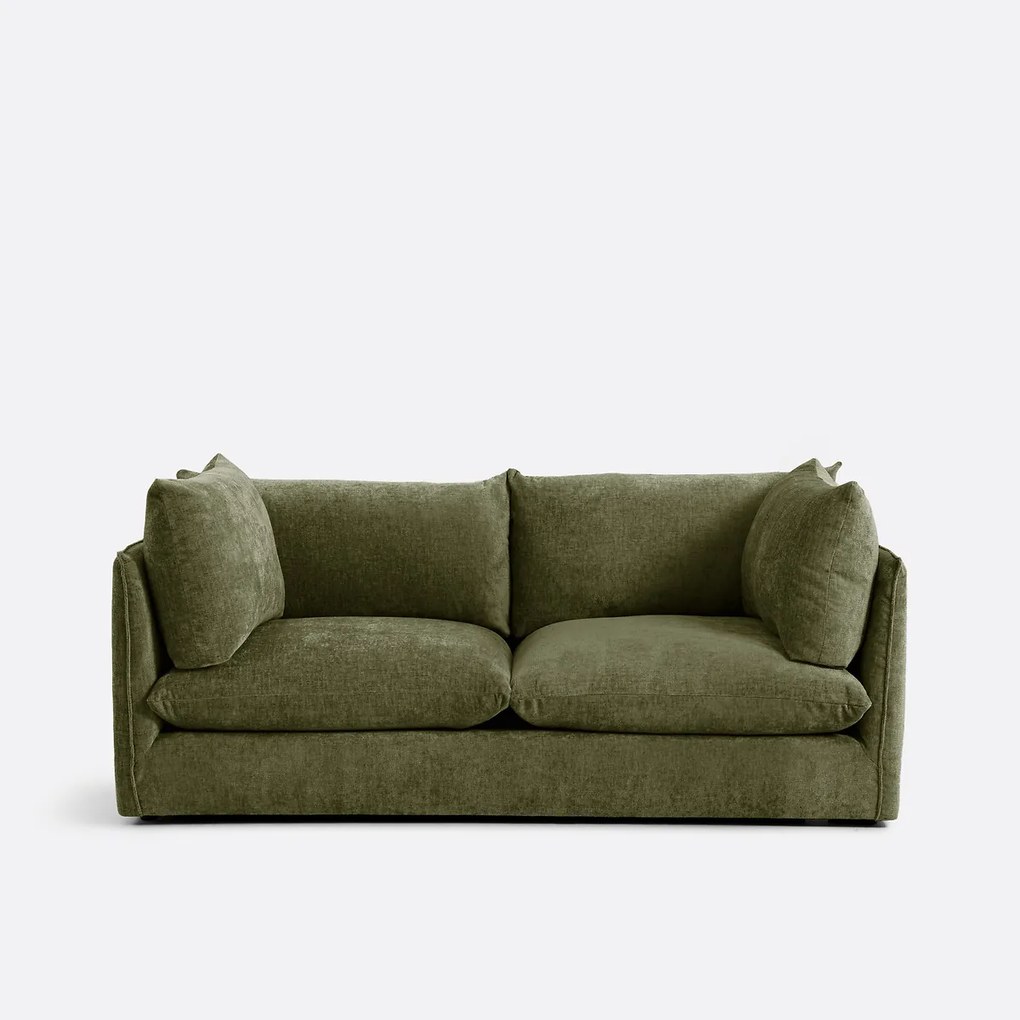 Bank 3-zit, getexureerd dik fluweel, Malo