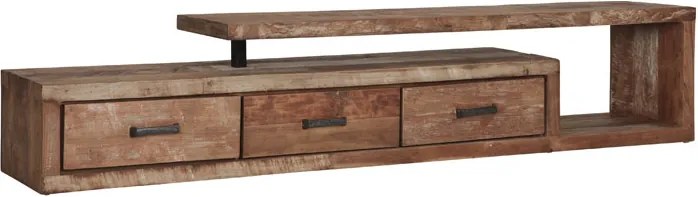 D-Bodhi Soul Tv-meubel Teakhout Met 3 Lades - 225x40x45cm.