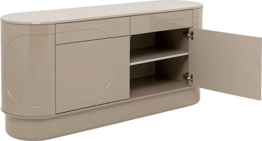 Beige Retro Dressoir - 160x42x75cm.