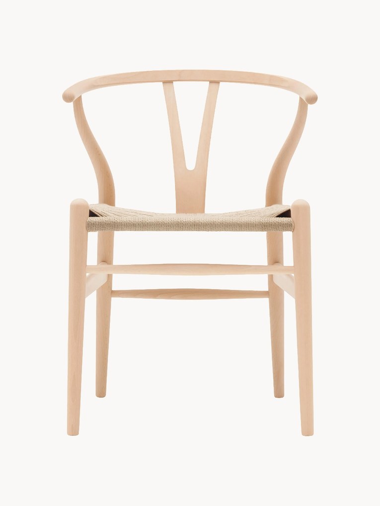 Houten Wishbone Chair CH24 met gevlochten zitvlak