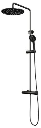 Brauer Black Edition showerpipe met thermostaat 30cm regendouche 3 standen handdouche mat zwart 5-S-007 Set 4