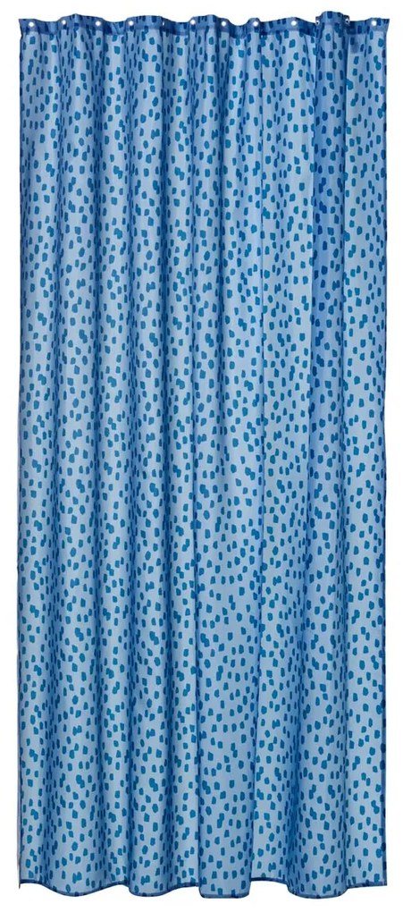 HEMA Douchegordijn 180x200 Recycled Polyester Druppels (blauw)