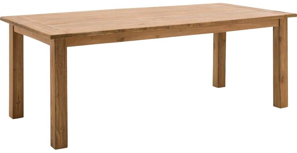 Goossens Eettafel Teck, 220 x 100 cm