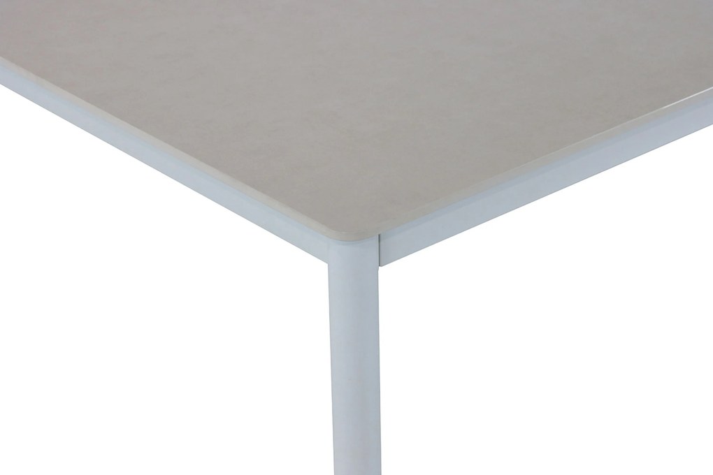 Dining Tuintafel rechthoekig 180 x 90 cm Aluminium Wit Como