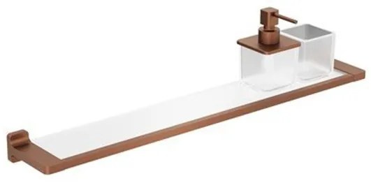 Crosswater Rotar Planchet - 60cm - zeepdispenser - beker - geborsteld brons RT001BZ